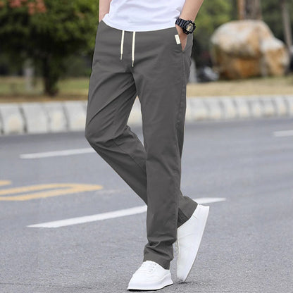 Men's sporty leisure pants with elastic waistband and modern side pockets Shop Velvia