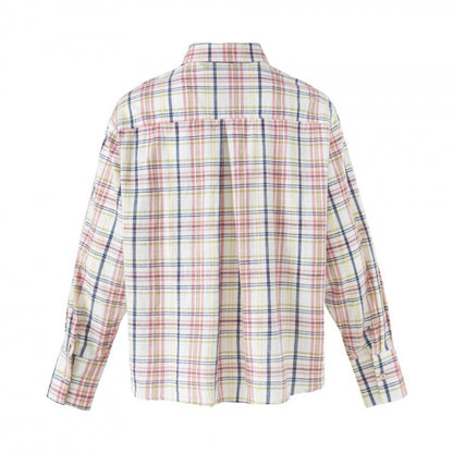 Unisex Checked Overshirt-Jacket with Chest Pocket and Boxy Cut Shop Velvia
