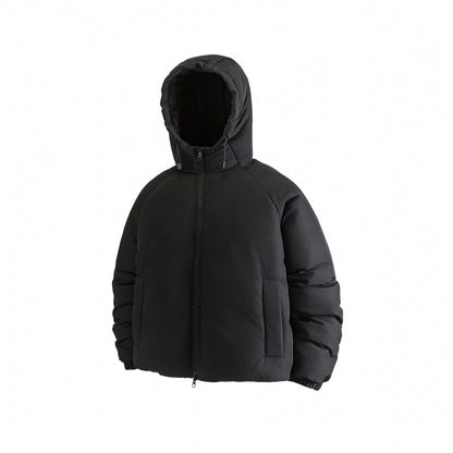 Women's Lightweight Boxy Quilted Hoodie Jacket with Drawstring, Concealed Zipper and Elastic Cuffs Shop Velvia