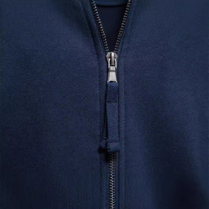 Men's sweatshirt jacket with high collar and full zip Shop Velvia