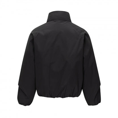 Unisex Short cut lightweight windbreaker in boxy cut with high stand-up collar and elastic hem Shop Velvia