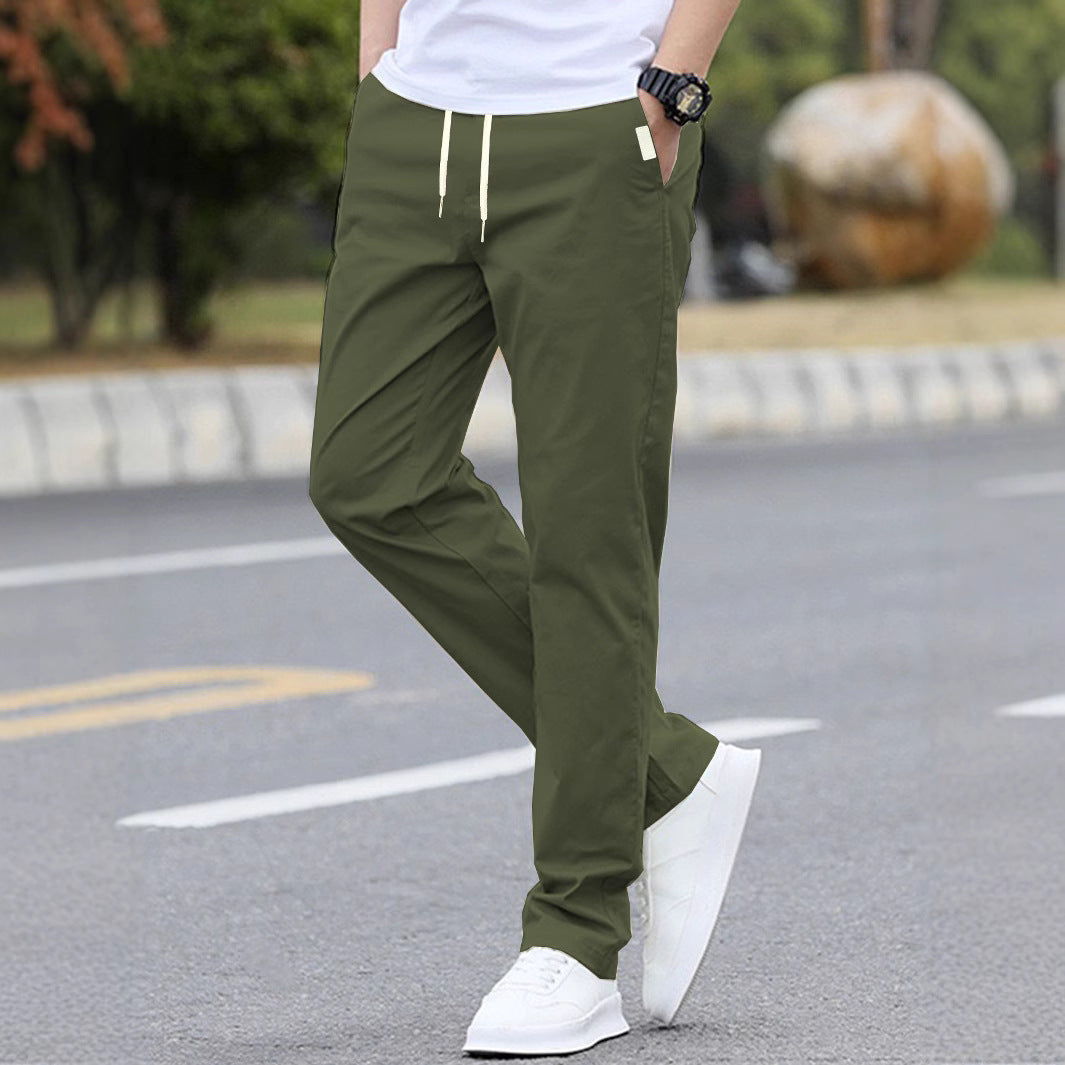 Men's sporty leisure pants with elastic waistband and modern side pockets Shop Velvia