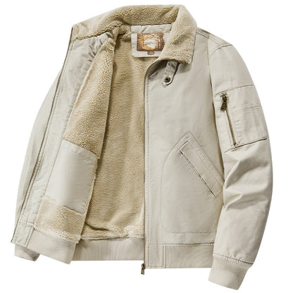 Men's teddy-lined pilot bomber jacket with sherpa lining and arm pocket Shop Velvia