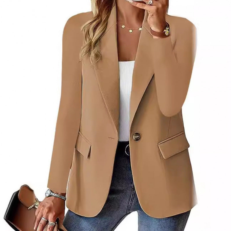 Women Modern Tailored Blazer with Elegant Button Details Shop Velvia
