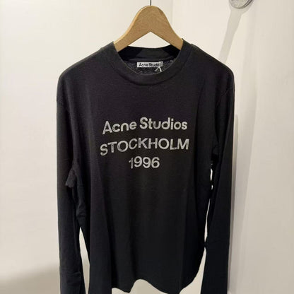 Men's Long Sleeve Shirt with Logo Print and Round Neckline Shop Velvia