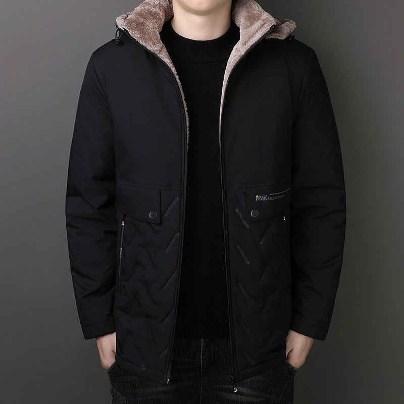 Men's Thermal Parka with Teddy Lining and Hood Shop Velvia