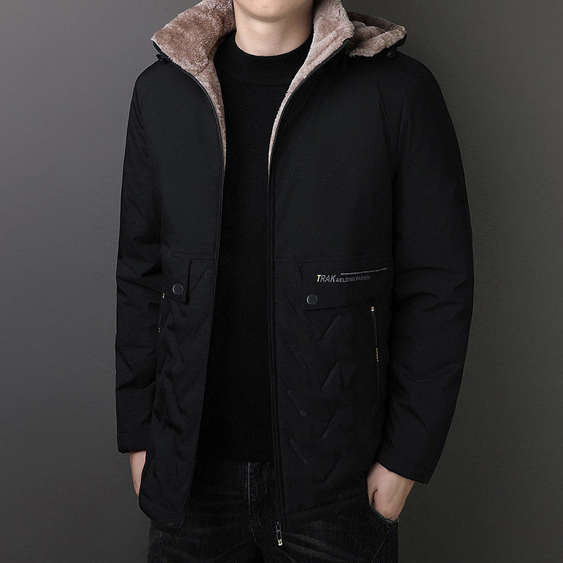 Men's Thermal Parka with Teddy Lining and Hood Shop Velvia