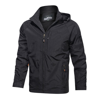 Men's Lightweight Softshell Field Jacket with Adjustable Hood and Organizer Chest Pocket Shop Velvia