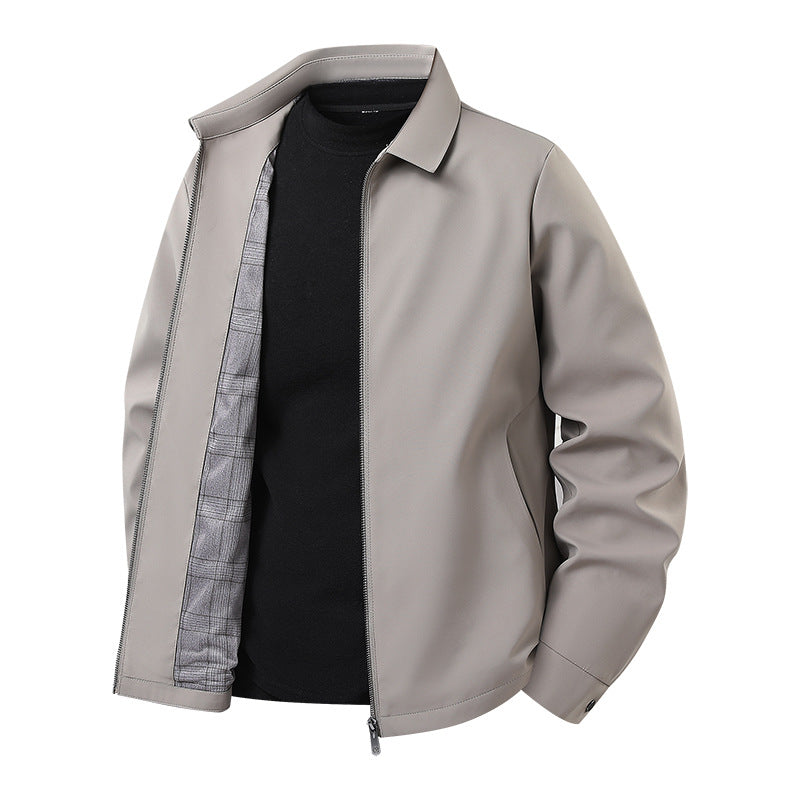 Men's Lightweight Harrington Jacket with Softshell Outer Material and Glencheck Lining Shop Velvia