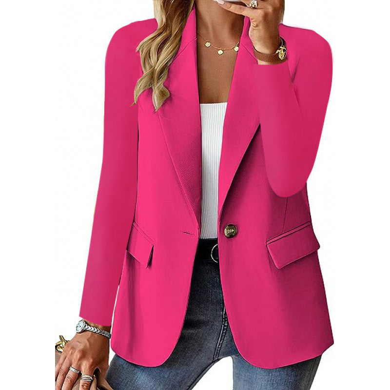 Women Modern Tailored Blazer with Elegant Button Details Shop Velvia