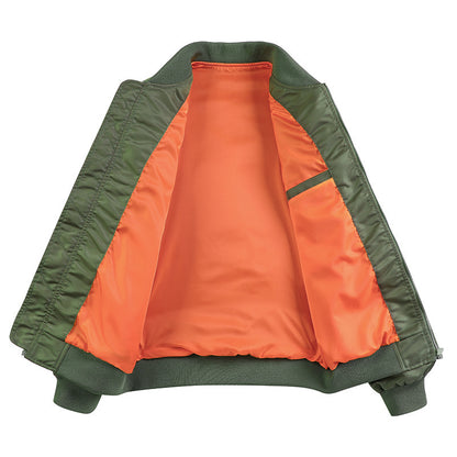 Men's Lightweight Flight Bomber Jacket with Water-Repellent Shell and Contrast Lining Shop Velvia