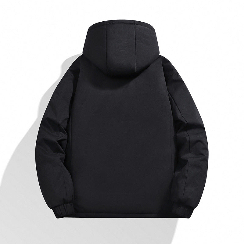 Men's Padded Hooded Winter Jacket with Water-Repellent Membrane and Welded Chest Pocket Shop Velvia