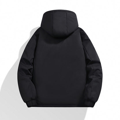 Men's Padded Hooded Winter Jacket with Water-Repellent Membrane and Welded Chest Pocket Shop Velvia
