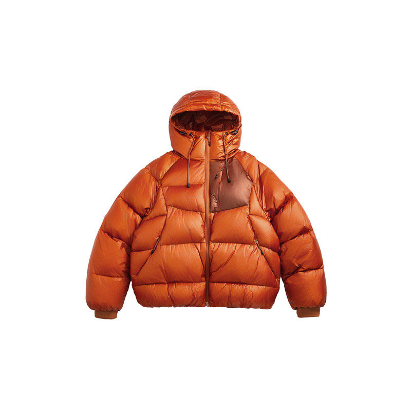 Unisex Quilted Down Jacket with Hood and Lightweight Thermal Insulation Shop Velvia