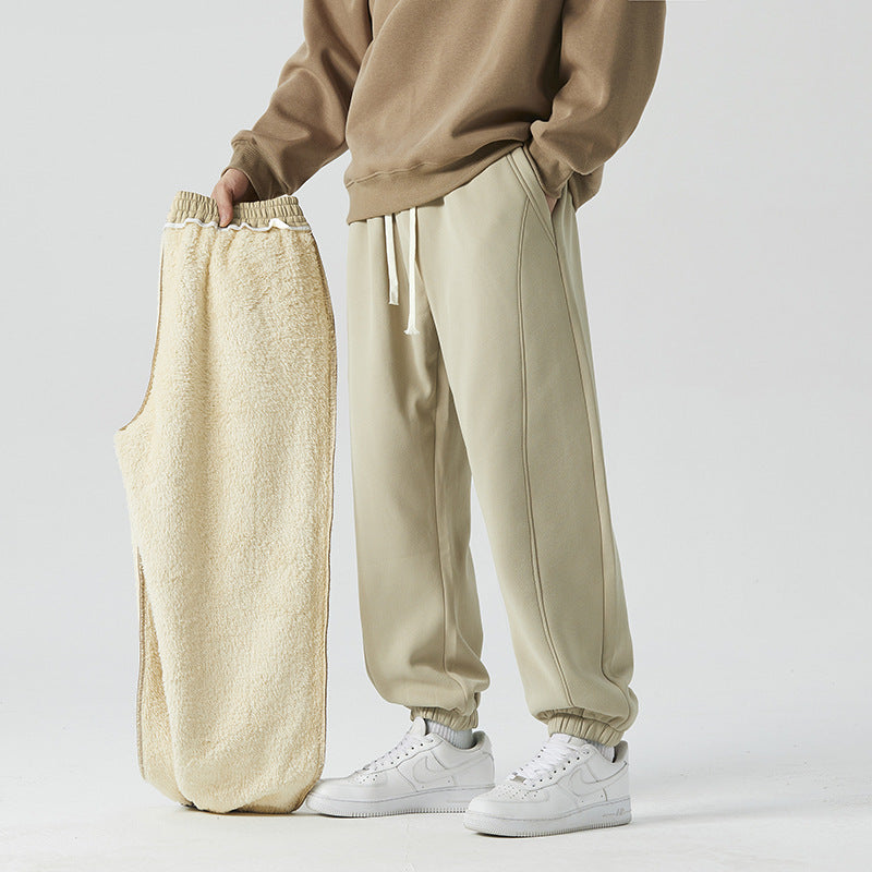 Men's Relaxed Jogger with Elastic Waistband and Removable Teddy Lining Shop Velvia