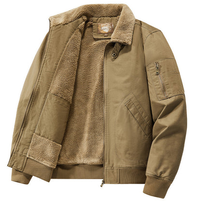 Men's teddy-lined pilot bomber jacket with sherpa lining and arm pocket Shop Velvia