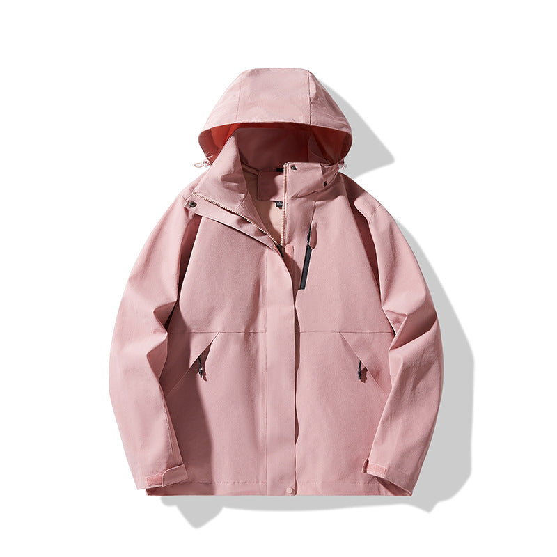 Men's Technical Waterproof Hooded Shell Jacket in Minimalist Urban Look Shop Velvia