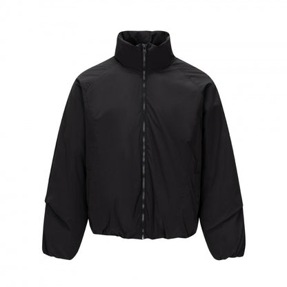 Unisex Short cut lightweight windbreaker in boxy cut with high stand-up collar and elastic hem Shop Velvia