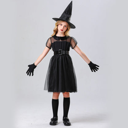 Girl Witch Costume with Tulle Skirt and Accessories Shop Velvia
