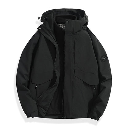 Men's Lightweight Softshell Rain Jacket with Detachable Fleece Lining, Sealed Seams and Multifunctional Pockets Shop Velvia