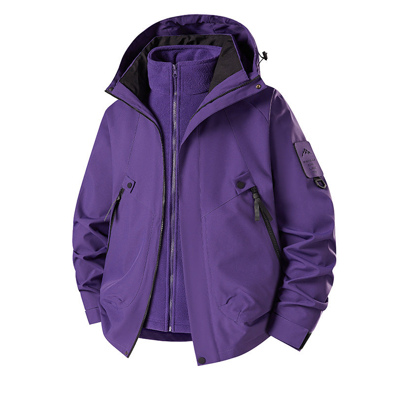 Men's 3-in-1 Softshell Parka with removable fleece inner jacket and technical hood Shop Velvia