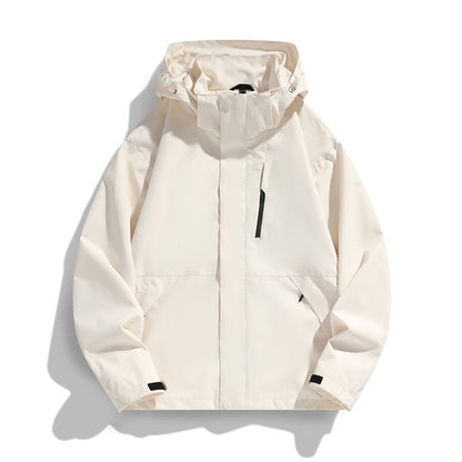 Women Oversize Softshell Hooded Jacket with Drop Shoulder, Concealed Zippers and Drawstring Shop Velvia