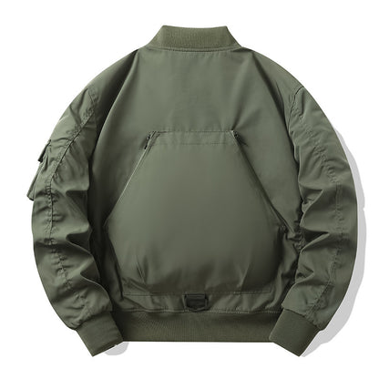 Men's Multi-Pocket Tactical Bomber with Modular Exterior Pockets and D-Ring Details Shop Velvia