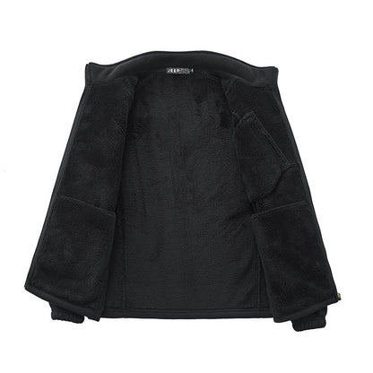 Men's thermal fleece jacket with Sherpa lining, stand-up collar and zippered pockets Shop Velvia
