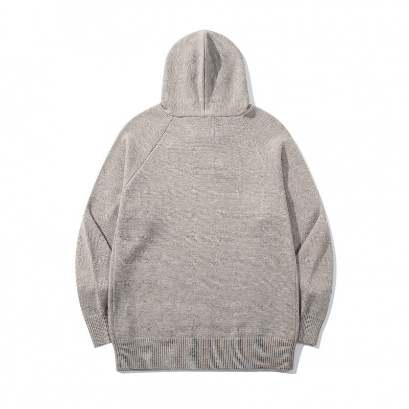 Unisex Oversize Knit Hoodie with Raglan Sleeves and Ribbed Cuffs Shop Velvia