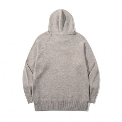 Unisex Oversize Knit Hoodie with Raglan Sleeves and Ribbed Cuffs Shop Velvia