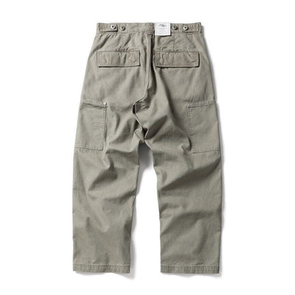 Men's Wide Canvas Cargo Pants with Large Patch Leg Pockets and Relaxed Baggy Cut Shop Velvia