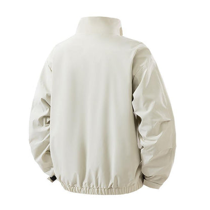 Men's Lightweight Technical Leisure Jacket with Stand-Up Collar, Concealed Zipper and Elastic Hem Shop Velvia