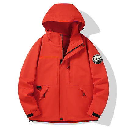 Women's waterproof hardshell outdoor jacket with hood and multifunction pockets Shop Velvia