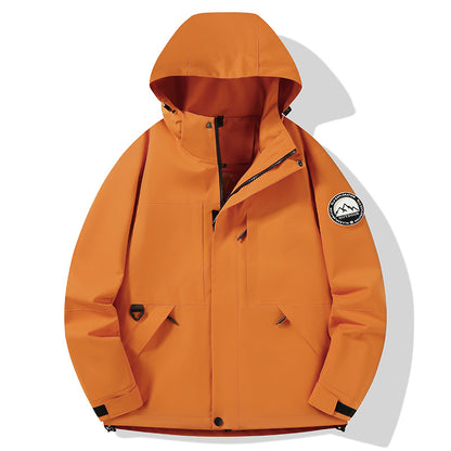 Women's waterproof hardshell outdoor jacket with hood and multifunction pockets Shop Velvia