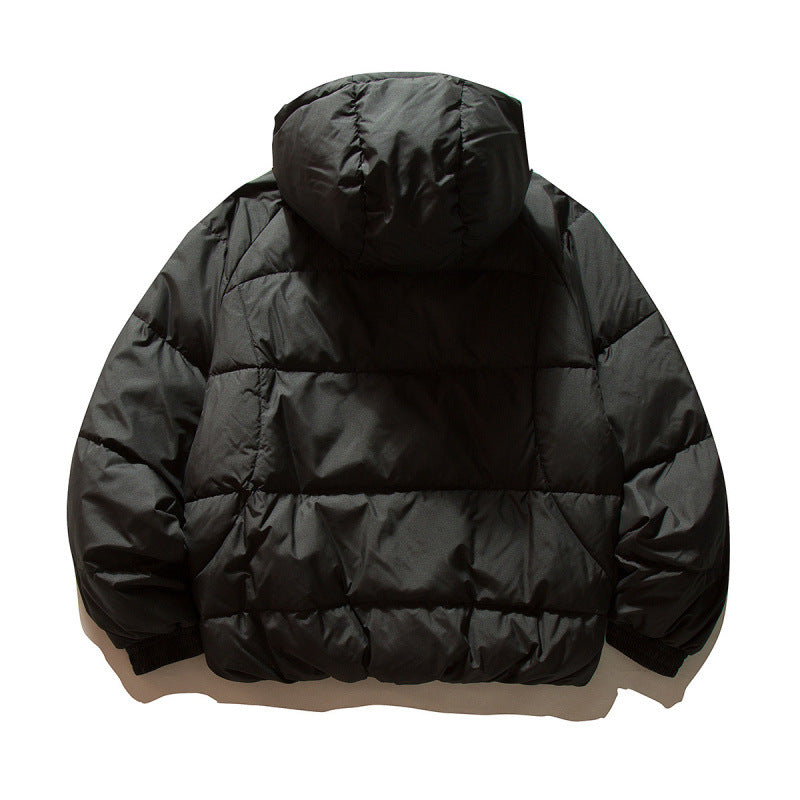 Unisex Oversize quilted jacket in boxy cut with hood and adjustable hem Shop Velvia