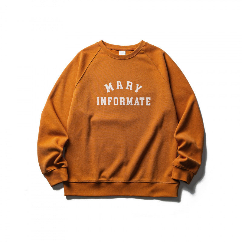 Unisex Oversize Sweatshirt in Collegiate Look with Round Neck and Raglan Sleeves Shop Velvia
