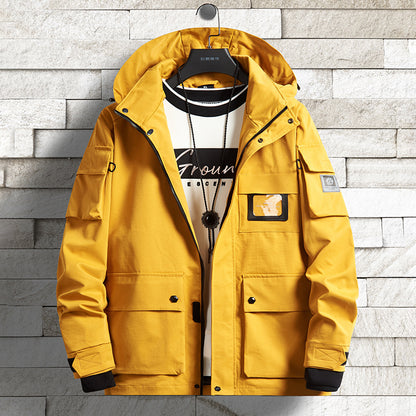 Men's Urban Tech Parka with hood, multifunctional pockets and thermal insulation Shop Velvia