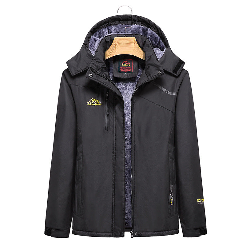 Women's Quilted Winter Jacket with Fleece Lining, Removable Hood, and Waterproof Softshell Outer Layer Shop Velvia