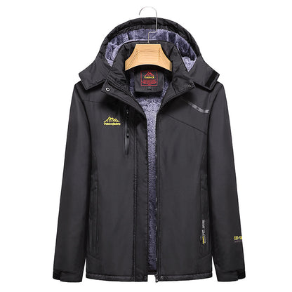 Women's Quilted Winter Jacket with Fleece Lining, Removable Hood, and Waterproof Softshell Outer Layer Shop Velvia