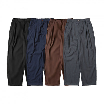 Women High-waisted Pleated Trousers with Relaxed Fit and Tapered Leg Shop Velvia