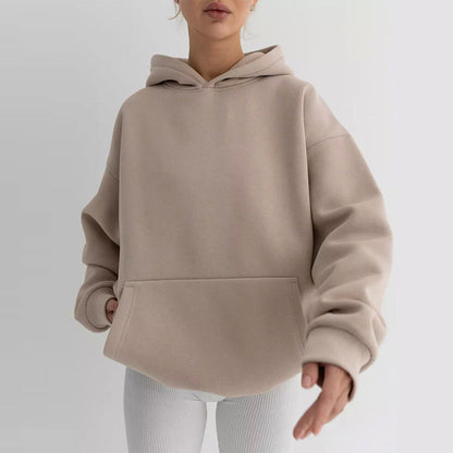Women Oversize Hoodie made of high-quality cotton blend Shop Velvia