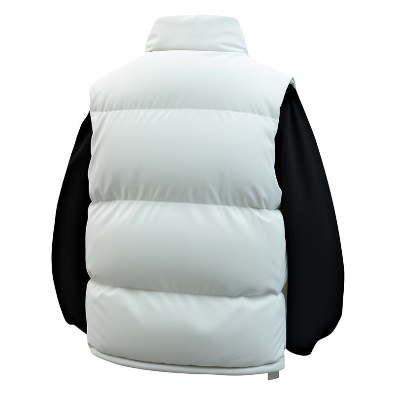 Men's Padded Utility Vest with High Stand Collar and Multi-Functional Pockets Shop Velvia