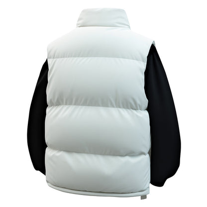 Men's Padded Utility Vest with High Stand Collar and Multi-Functional Pockets Shop Velvia