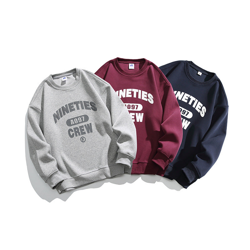 Unisex Oversized Sweatshirt with Round Neck and Distinctive College Print Shop Velvia