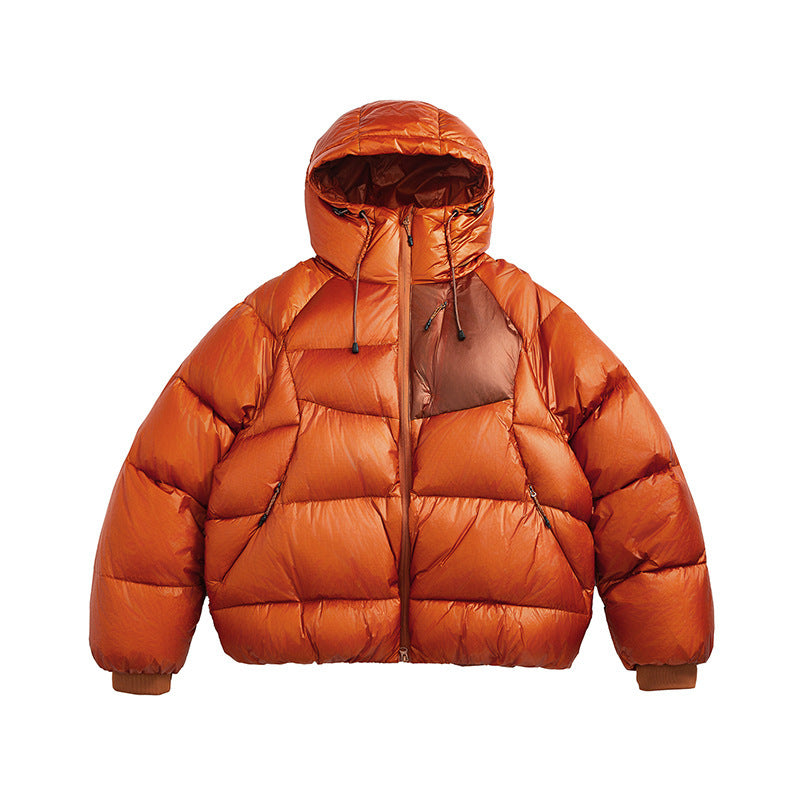 Unisex Quilted Down Jacket with Hood and Lightweight Thermal Insulation Shop Velvia