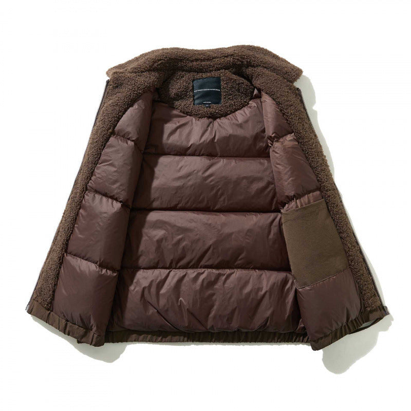 Unisex Padded Vest with Teddy Collar, Zipper and Elastic Hem Shop Velvia