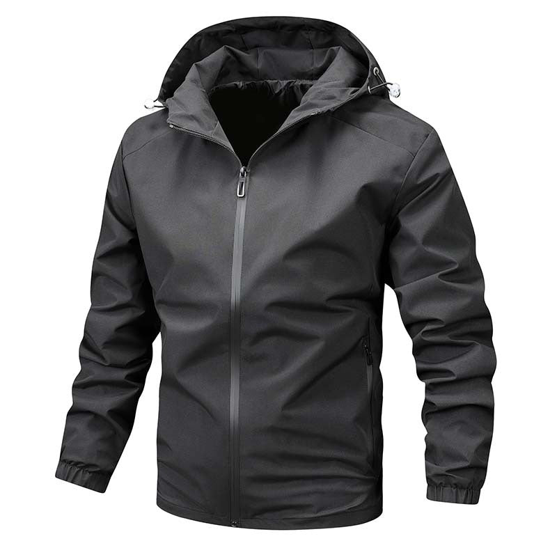 Men's Lightweight Softshell Hooded Jacket with Water-Repellent Membrane and Sealed Zippers Shop Velvia