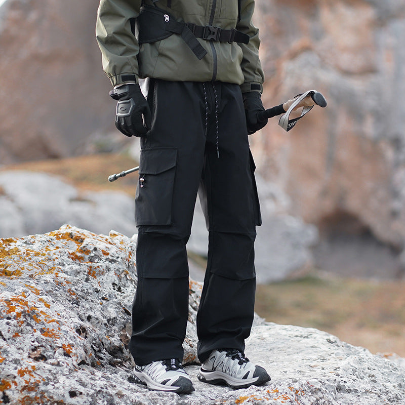 Men's Technical Outdoor Cargo Pants with Water-Repellent Stretch and Reinforced Knees Shop Velvia