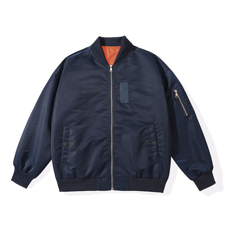 Men's Lightweight Flight Bomber Jacket with Water-Repellent Shell and Contrast Lining Shop Velvia