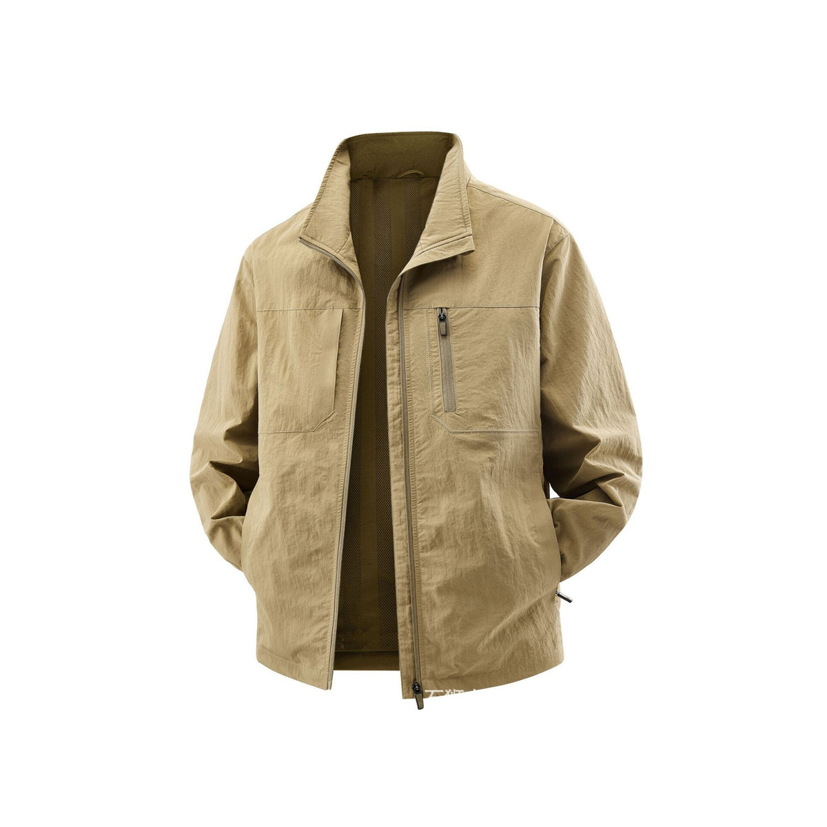 Men's Lightweight Field Utility Jacket with Mesh Lining, Stand-Up Collar and Zipper Pockets Shop Velvia